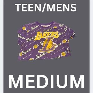 TEEN OR MENS LA LAKERS TEE- MEDIUM